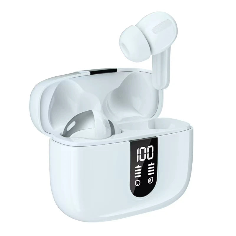 Bluetooth Earbuds V5.3, 45H Playtime, LED Display, Bluetooth Headphones with Mic, Touch Control, IPX5 Waterproof