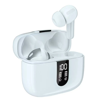 Bluetooth Earbuds V5.3, 45H Playtime, LED Display, Bluetooth Headphones with Mic, Touch Control, IPX5 Waterproof