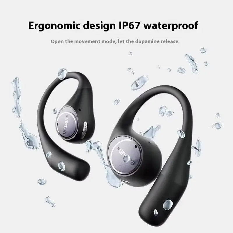 EarFun OpenJump Open-Ear Wireless Earbuds 4-mic AI Noise Cancellation IPX7 Waterproof Hi-Res LDAC Low Latency Earphone Custom