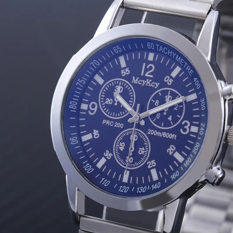 New Men Watches Luxury Band Round Watch Fashion Blu-ray Roman Watch for Man Relojes Para Hombre שעון ספורט Часы Мужские Наручные