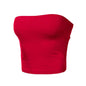 Women Sexy Strapless Tube Tops Off Shoulder Sleeveless Bustiers Crop Tops Backless Slim Fit Tank Vest Streetwear