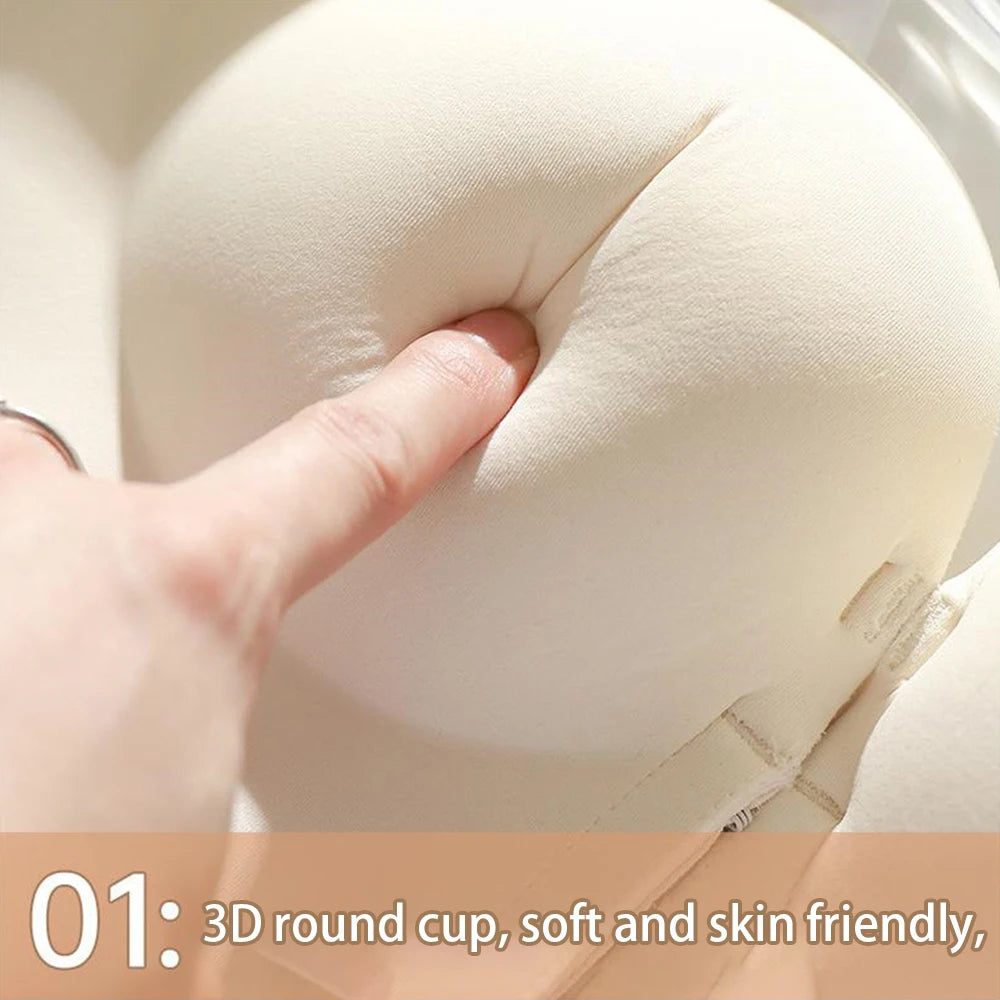 Bra Without Steel Ring Invisible Safe Enhanced Privacy Breathable Comfortable Fit Small Breast Female Bra Anti-slip Light Chic