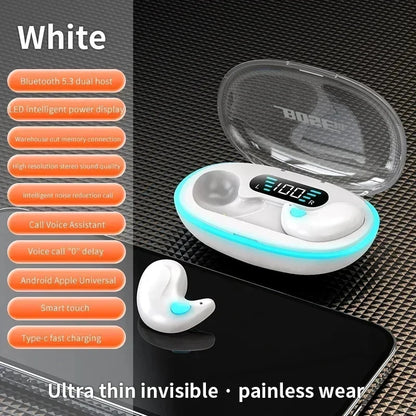 BOSE&bye X55 Bluetooth Wireless Earbuds Ear Hooks Bluetooth Earphones Bass Noise Reduction Earbuds Mini in-ear Headsets