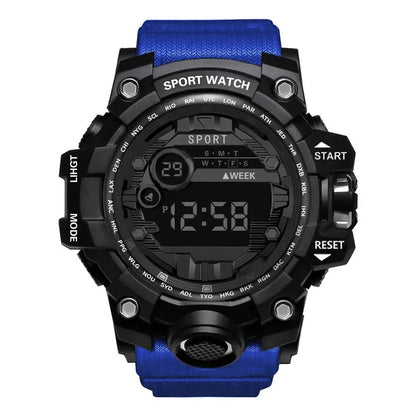 2024 New leisure multifunctional electronic watch for men simple waterproof sports date watches fashion Accessories