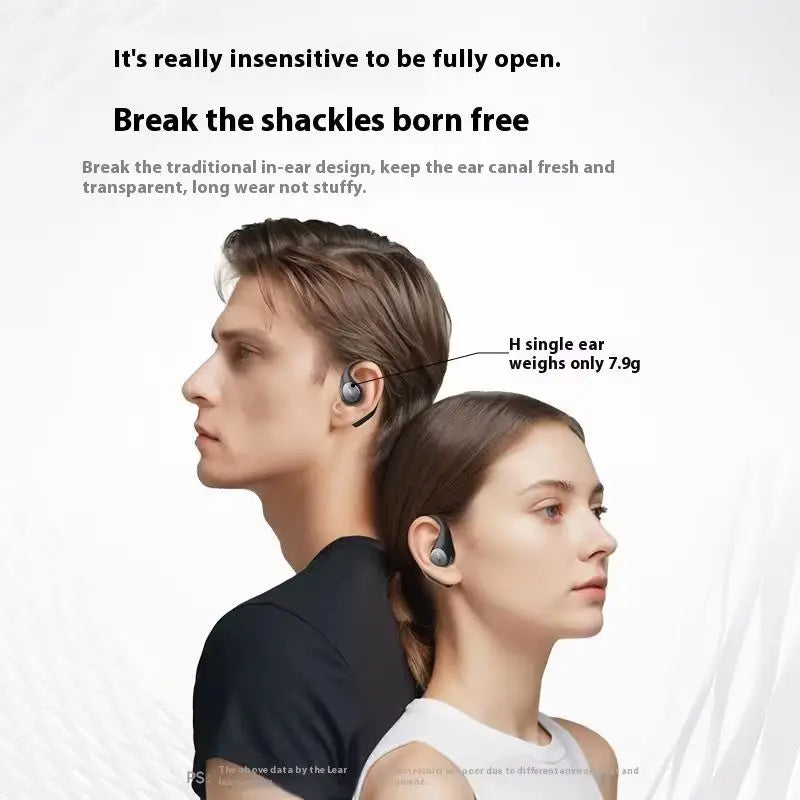 EarFun OpenJump Open-Ear Wireless Earbuds 4-mic AI Noise Cancellation IPX7 Waterproof Hi-Res LDAC Low Latency Earphone Custom