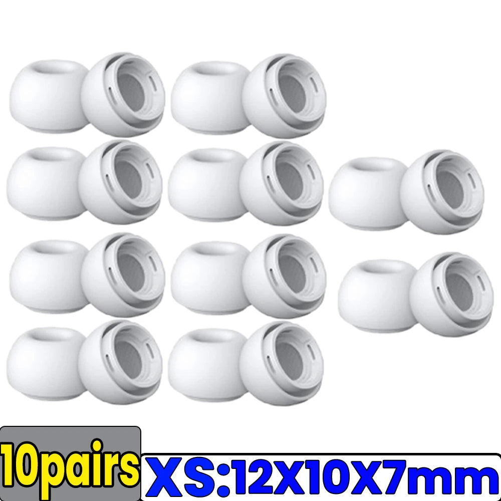 Soft Silicone Ear Tips for Airpods Pro 1/2 Gen Protective Earbuds Cover Noise Reduction Hole Ear-pads Gel Accessories XS/S/M/L