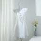 Sexy Lace Nighty&Robe Set Nightgown Silky Satin Home Dress Lounge Wear Summer Female Sleepwear Kimono Bathrobe Gown Lingerie