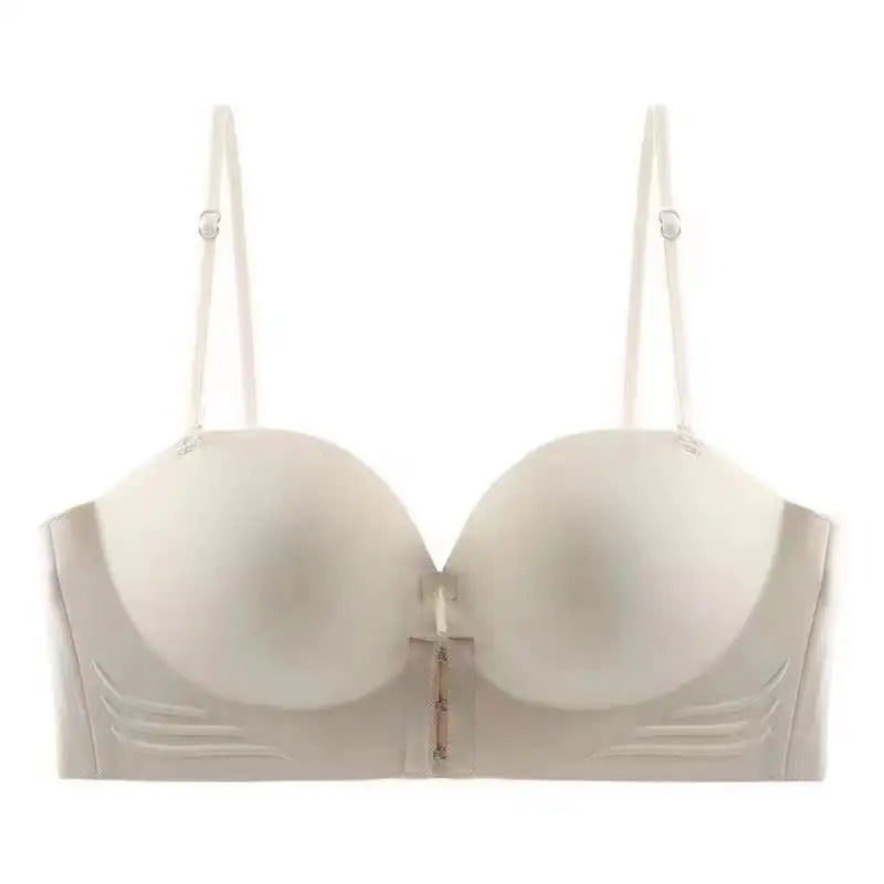Bra Without Steel Ring Invisible Safe Enhanced Privacy Breathable Comfortable Fit Small Breast Female Bra Anti-slip Light Chic