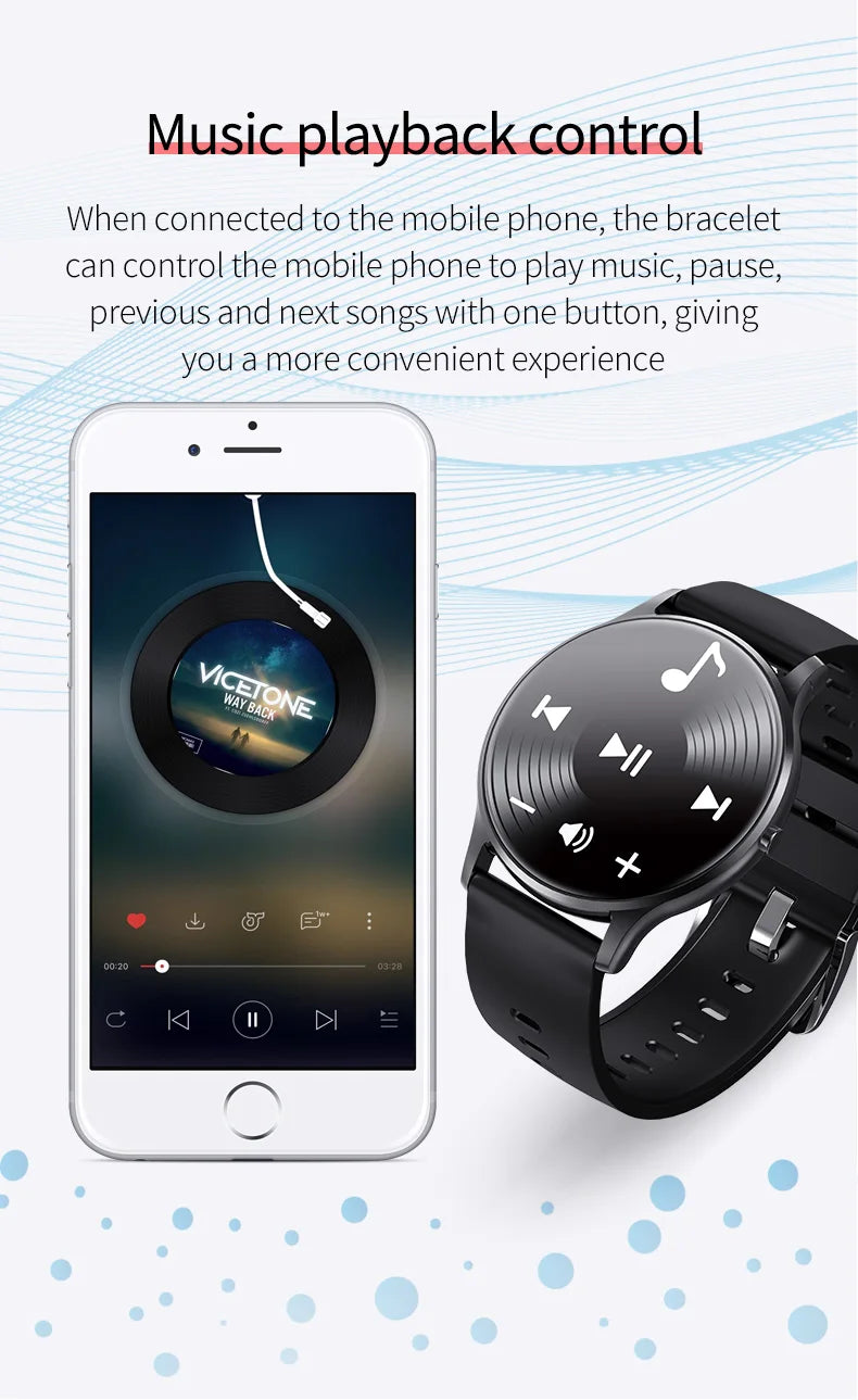 Smart Watch Men 1.3inch Bluetooth Sport Watches IP67 Waterproof Fitness Smartwatch Women