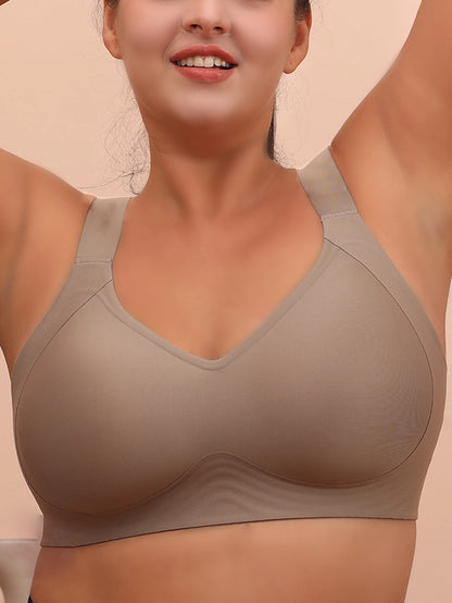 Big breasted sleeping bra for women 6XL without steel rims gathered without scars plus size vest yoga exercise anti sagging bra