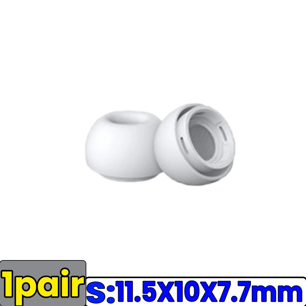 Soft Silicone Ear Tips for Airpods Pro 1/2 Gen Protective Earbuds Cover Noise Reduction Hole Ear-pads Gel Accessories XS/S/M/L