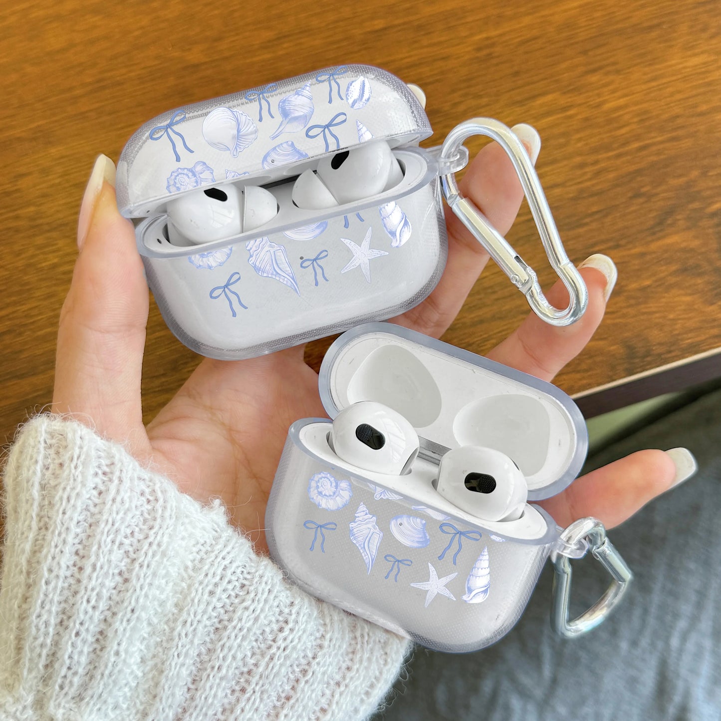 Pink Bow Designed Case For AirPods 4 3 1 2 Gen TPU Earphone Protecitve Case For AirPods Pro 2/Pro Cover with Keychain Accessory