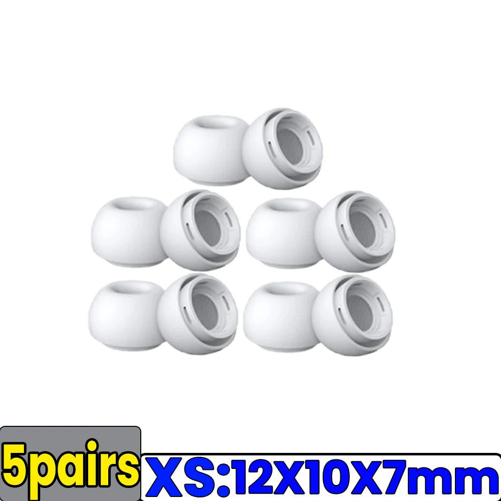 Soft Silicone Ear Tips for Airpods Pro 1/2 Gen Protective Earbuds Cover Noise Reduction Hole Ear-pads Gel Accessories XS/S/M/L