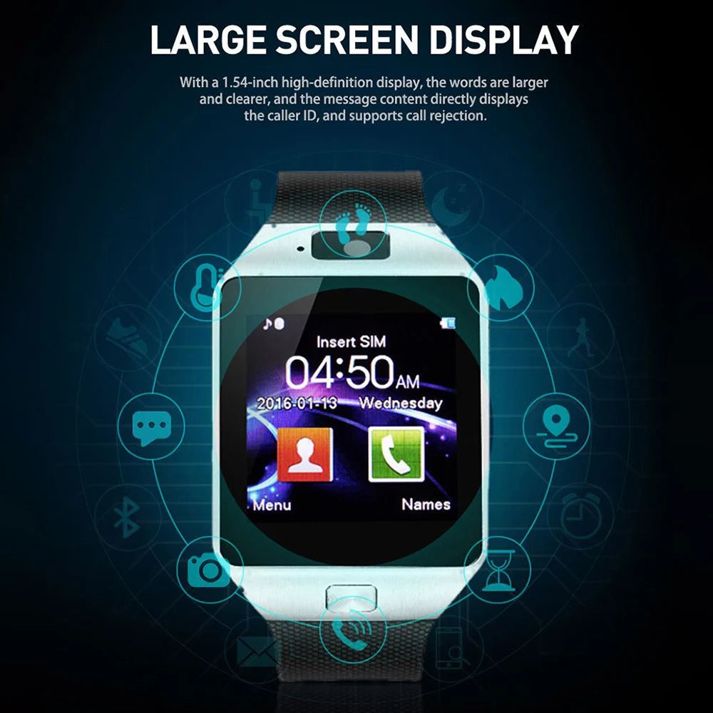 Smart Watch Men With LED Lighting Compass Sports Fitness Tracker Watch IP67 Waterproof Bluetooth Talk SmartWatch 2024