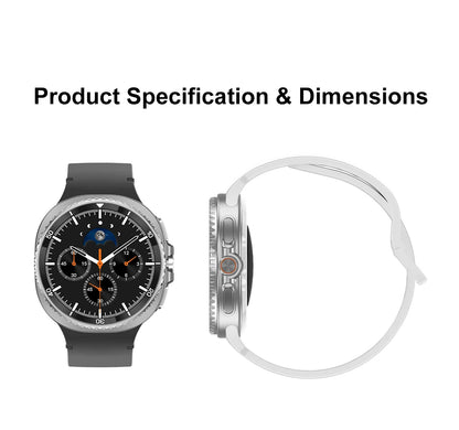 2025 NEW Smart Watch 8 Classic 46mm 1.43" AMOLED Screen IP68 Waterproof Sports Smartwatch BT Call Watch 7 Upgraded for Men Women
