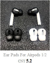 Ear Pads For Airpods Free Buds3 Pro Wireless Bluetooth Iphone Earphones Silicone Ear Caps Earphone Case Earpads Eartips 2pcs