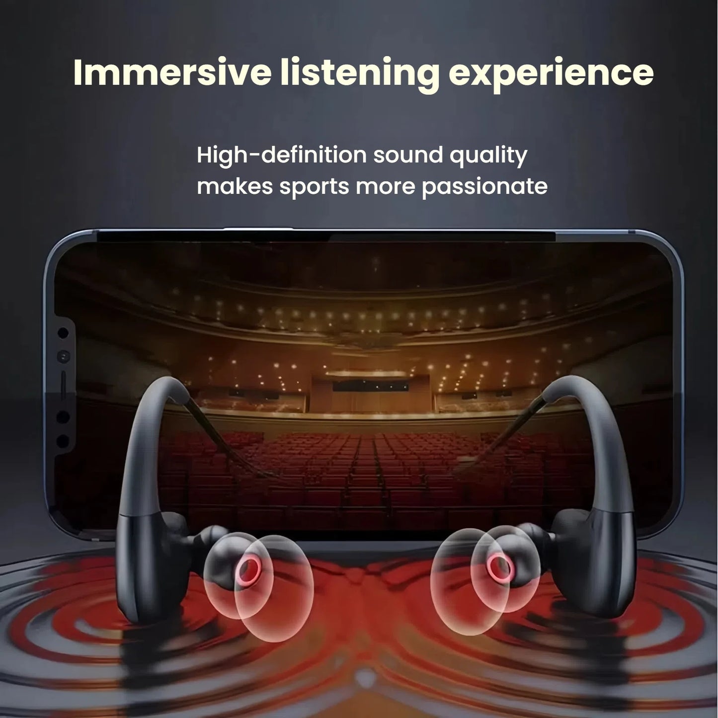 Wireless Earbuds, Bluetooth 5.3 Headphones  Bluetooth Earbuds Noise Cancelling Mic IP7 Waterproof in Ear Earphones for Sports