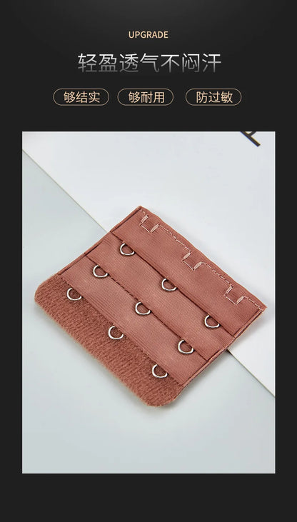 2024 Bra Extender 3 Hooks Women Elastic Bra Extension Strap Hook Clip Intimates Adjustable Lengthened Buckle Bra Accessories