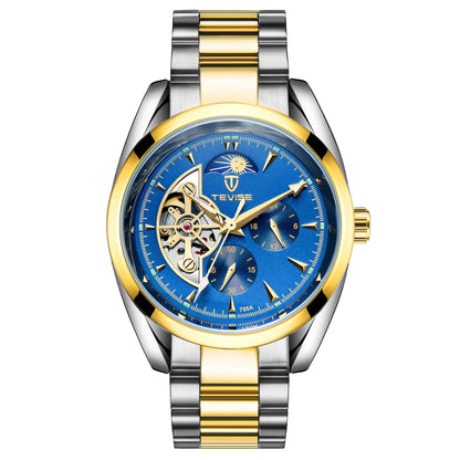 Relogio Masculino Tevise Mens Watches Top Brand Luxury Tourbillon Automatic Mechanical Watch Men Full Steel Waterproof Watches