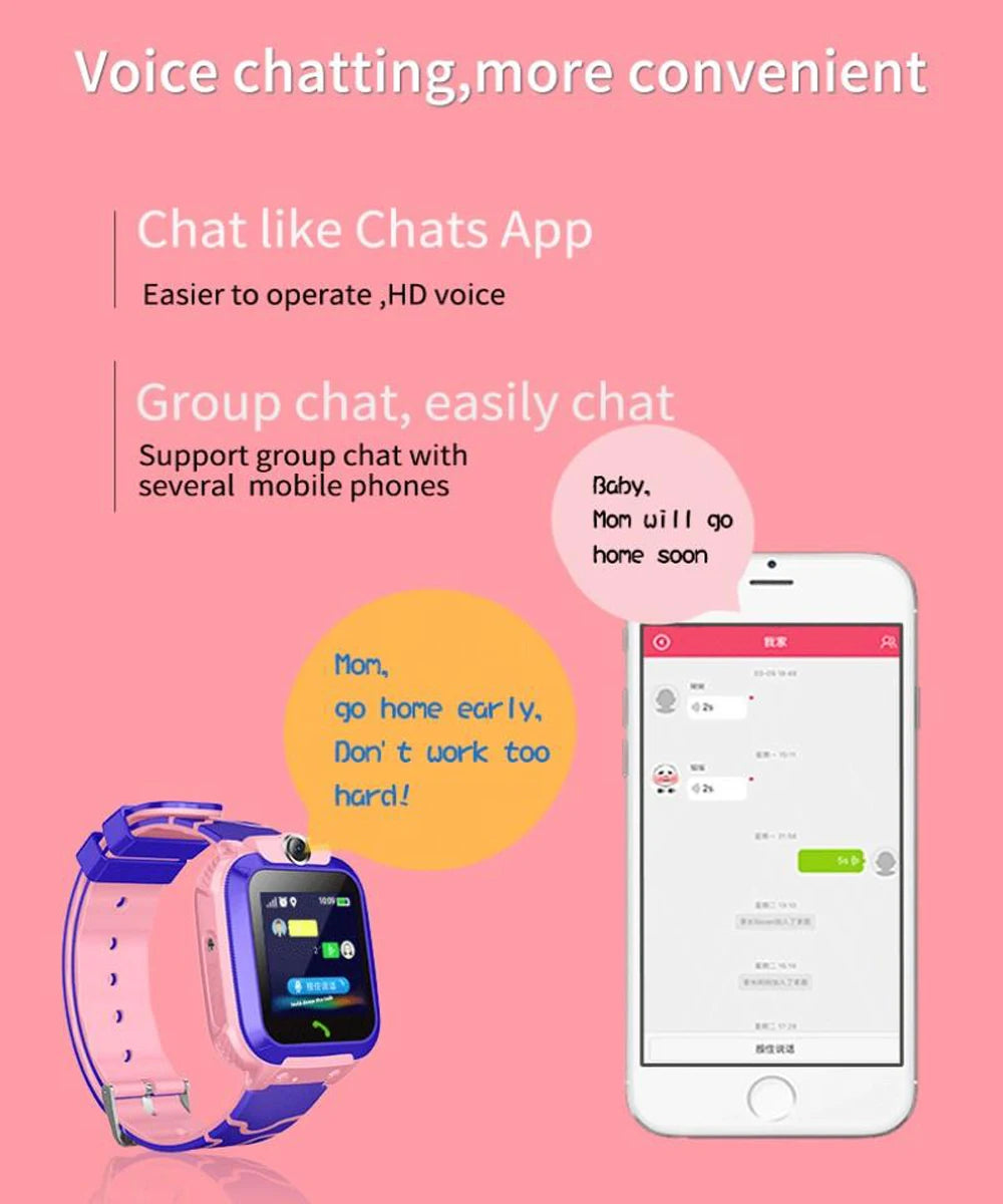 New Smart Watch For Kids Q12 Wristatch For Boys Girl Anti-lost Smartwatch Tracker Watch Wrist Mobile Camera Cell Phone Best Gift