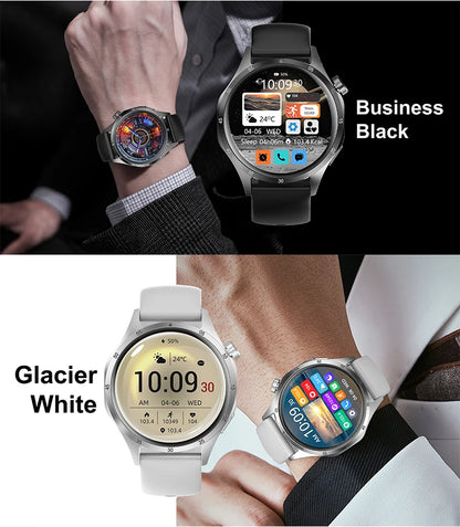 2025 New Mens Smart Watch 360 * 360 Bluetooth Call Smartwatch AMOLED Screen GPS Smart Watches NFC Waterproof Smart Watch for Men
