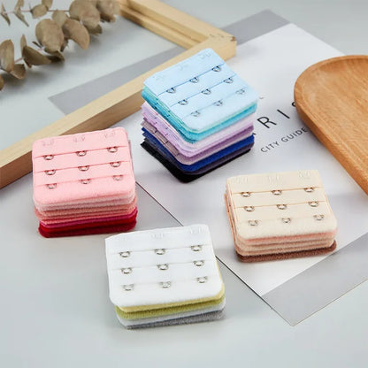 2024 Bra Extender 3 Hooks Women Elastic Bra Extension Strap Hook Clip Intimates Adjustable Lengthened Buckle Bra Accessories