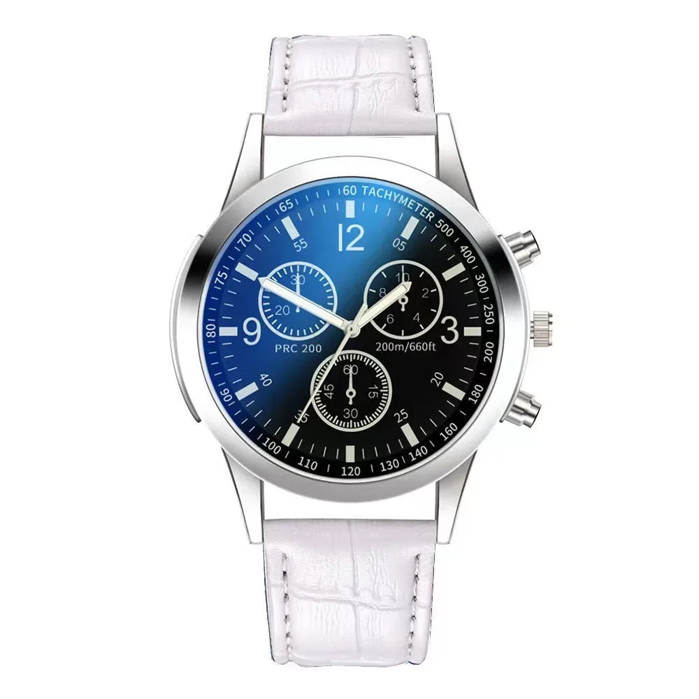 New Men Watches Luxury Band Round Watch Fashion Blu-ray Roman Watch for Man Relojes Para Hombre שעון ספורט Часы Мужские Наручные