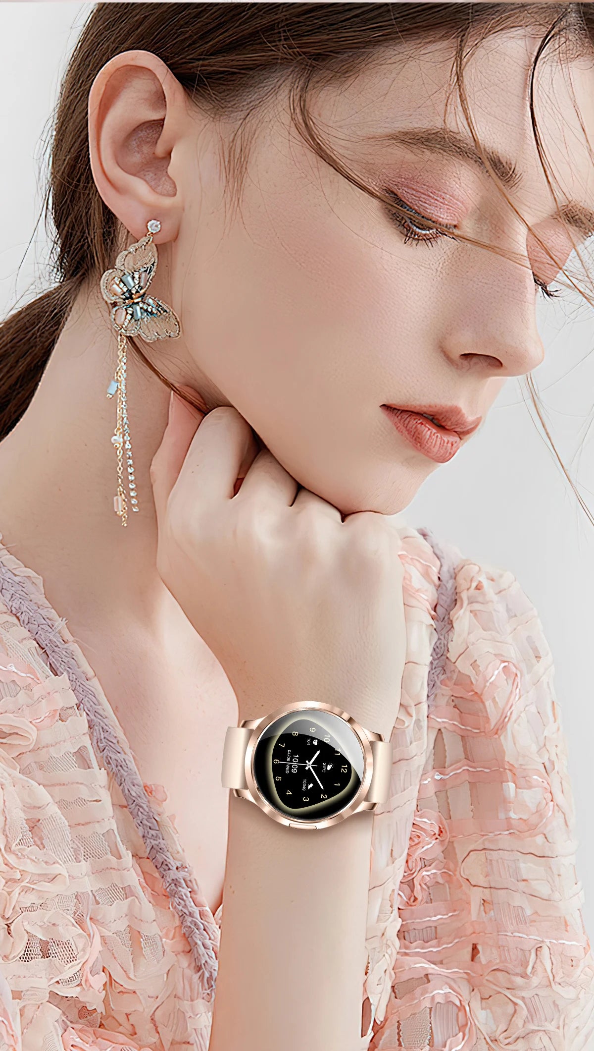 2025 New Smartwatch Women 1.32-inch AMOLED HD Screen Heart Rate Bluetooth Call IP68 Waterproof  Smart Men Watch For Android ios