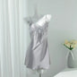 Sexy Lace Nighty&Robe Set Nightgown Silky Satin Home Dress Lounge Wear Summer Female Sleepwear Kimono Bathrobe Gown Lingerie