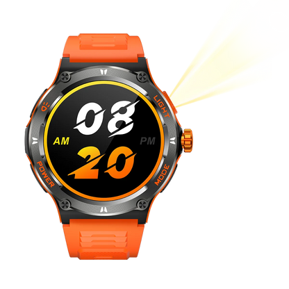 2024 new Smart Watch Men KT76 Sport Smart watches For Men Woman LED Flashlight Compass Bluetooth Call Heart Rate 3ATM Waterproof