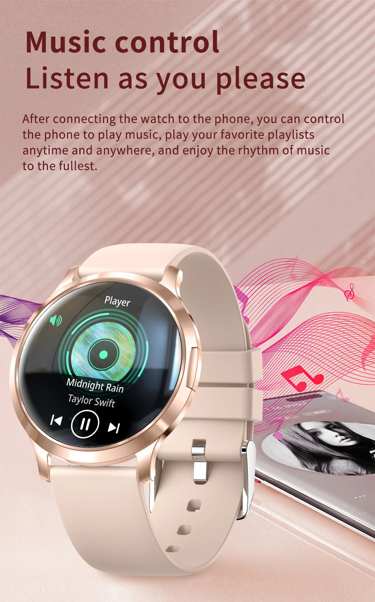 2025 New Smartwatch Women 1.32-inch AMOLED HD Screen Heart Rate Bluetooth Call IP68 Waterproof  Smart Men Watch For Android ios