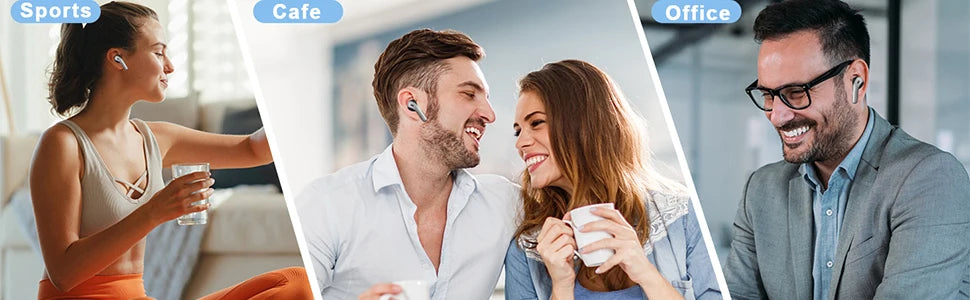 Bluetooth Earbuds V5.3, 45H Playtime, LED Display, Bluetooth Headphones with Mic, Touch Control, IPX5 Waterproof
