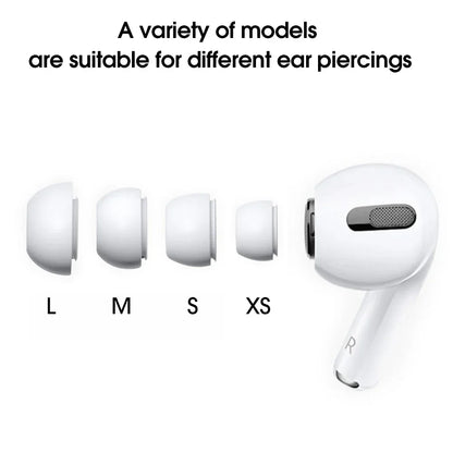 Soft Silicone Ear Tips for Airpods Pro 1/2 Gen Protective Earbuds Cover Noise Reduction Hole Ear-pads Gel Accessories XS/S/M/L