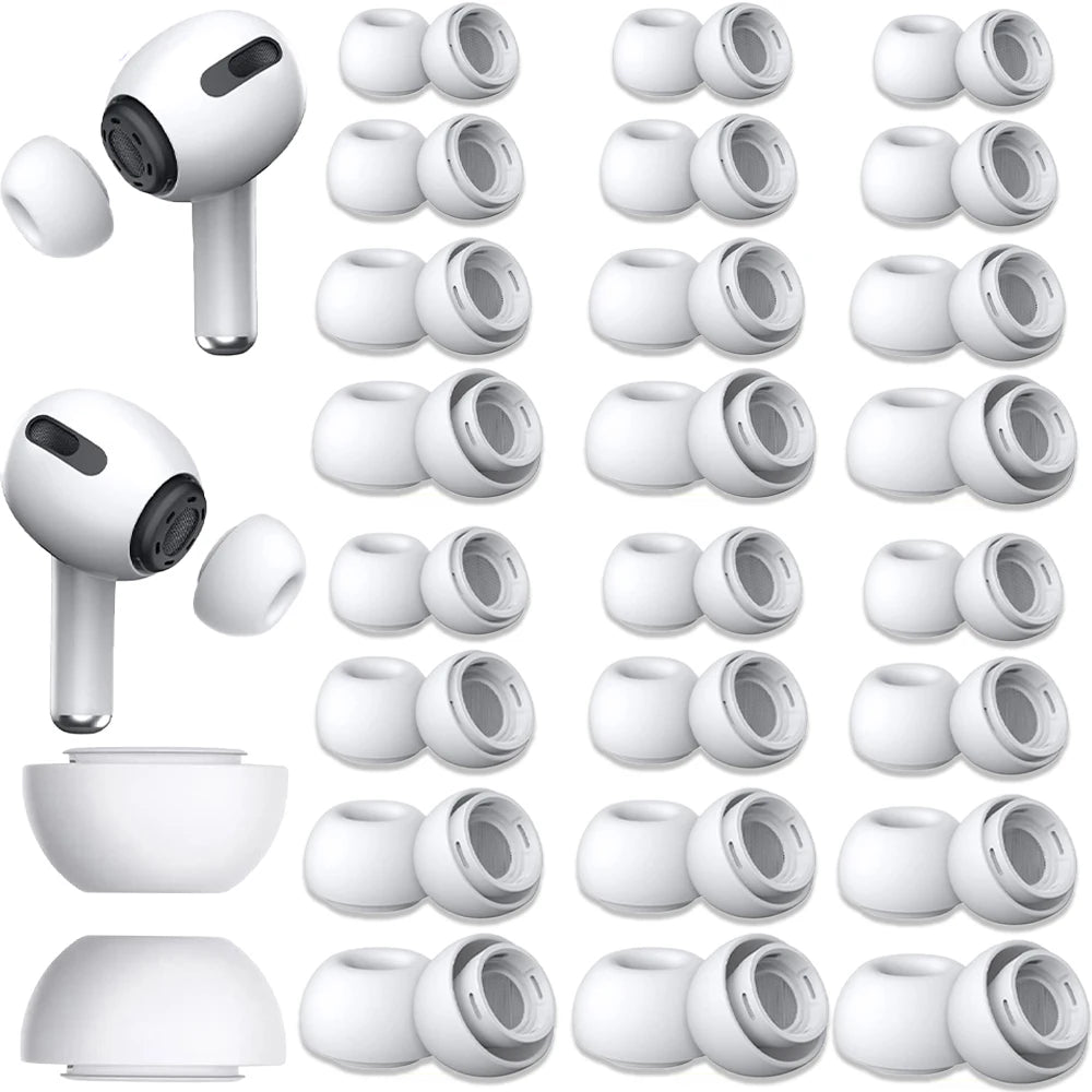 Soft Silicone Ear Tips for Airpods Pro 1/2 Gen Protective Earbuds Cover Noise Reduction Hole Ear-pads Gel Accessories XS/S/M/L