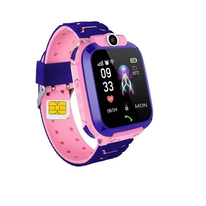 New Smart Watch For Kids Q12 Wristatch For Boys Girl Anti-lost Smartwatch Tracker Watch Wrist Mobile Camera Cell Phone Best Gift