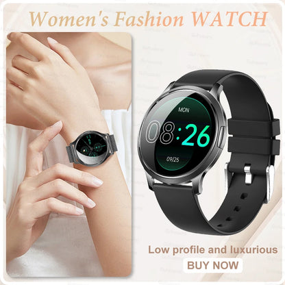 2025 New Smartwatch Women 1.32-inch AMOLED HD Screen Heart Rate Bluetooth Call IP68 Waterproof  Smart Men Watch For Android ios