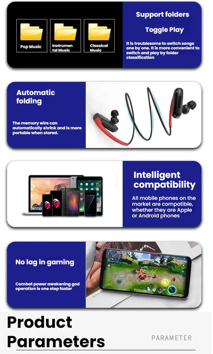 Wireless Earbuds, Bluetooth 5.3 Headphones  Bluetooth Earbuds Noise Cancelling Mic IP7 Waterproof in Ear Earphones for Sports
