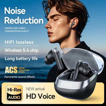 Earphone Bluetooth In-Ear Headphones True Wireless Earbuds  For Noise Reduction Power Display Waterproof Touch Control With Mic