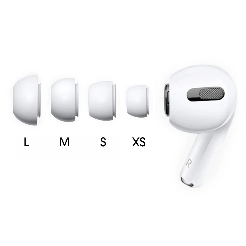 4 Pair Ear Tips for Airpods Pro 1st 2nd gen Noise Reduction Silicone Earbuds Ear Pads Earplug Cover XS/S/M/L Eartip Earcap Plug