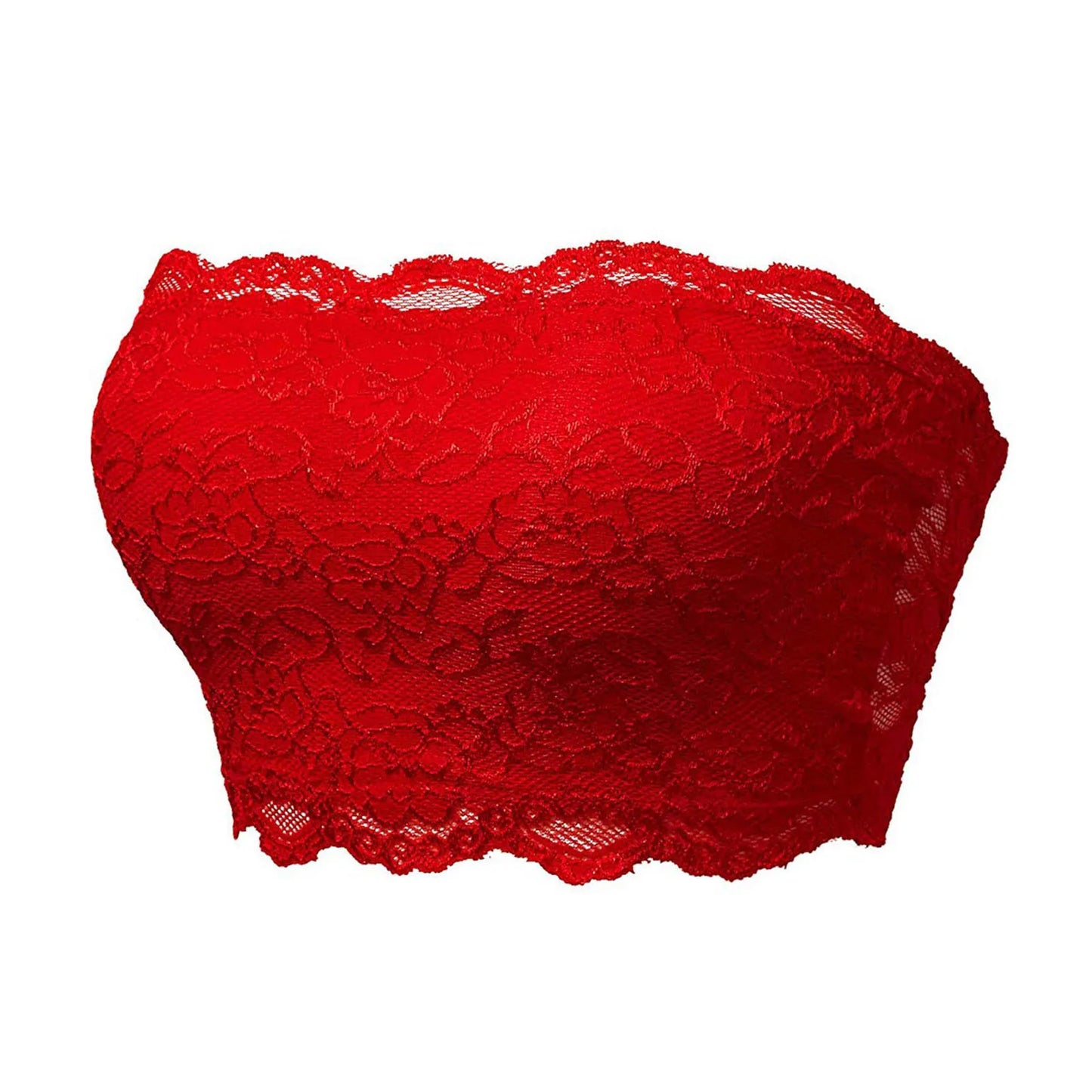 Women Lace Tube Top Ladies Seamless Lingerie Lace Chest Wrapped Underwear Sexy Tube Top Solid Bandeau Underwear Female Bralette 