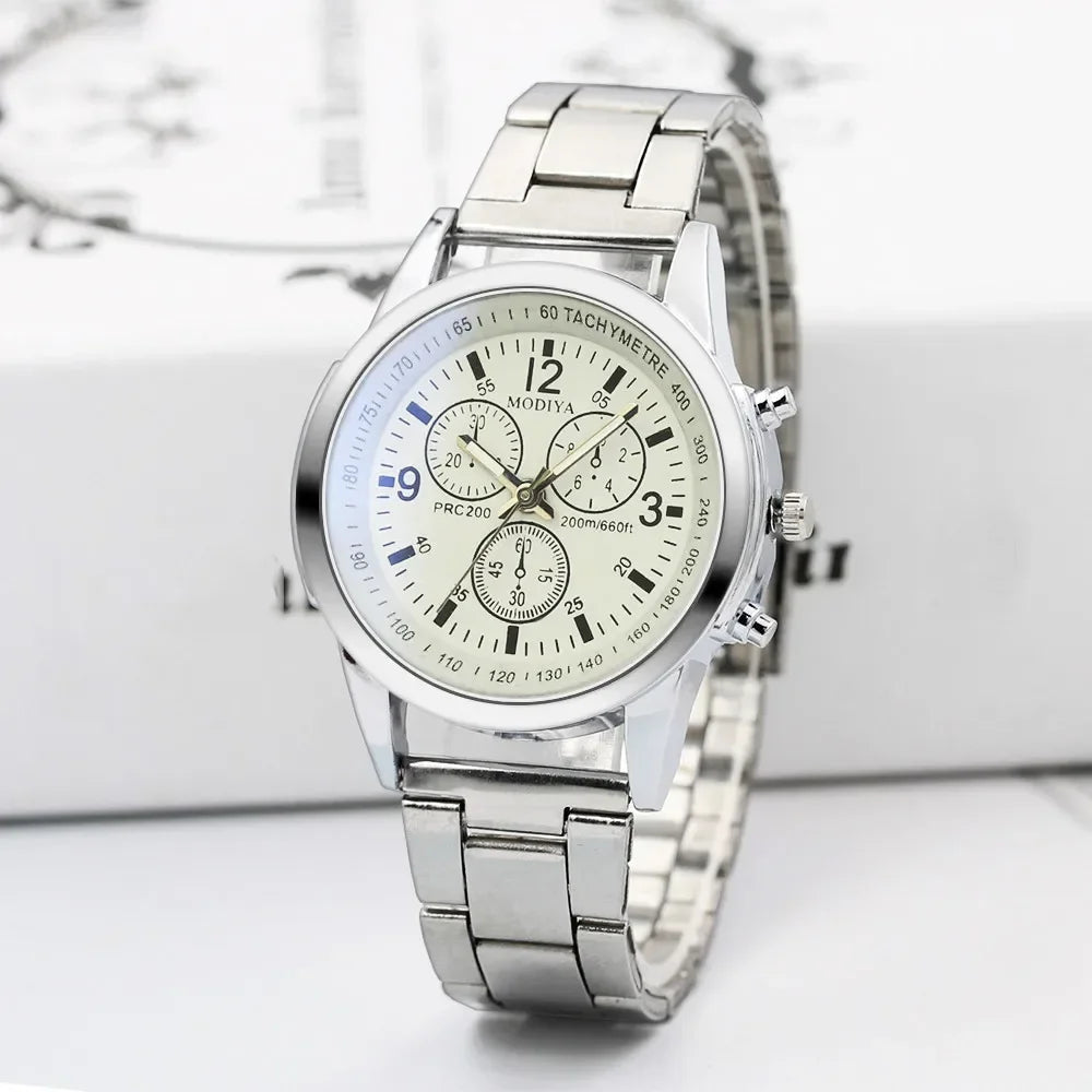 Men Watches 2023 Top Brand Stainless Steel Sport Quartz Hour Wrist Analog Watch Relojes Para Hombre שעון יד לגבר Мужские Часы