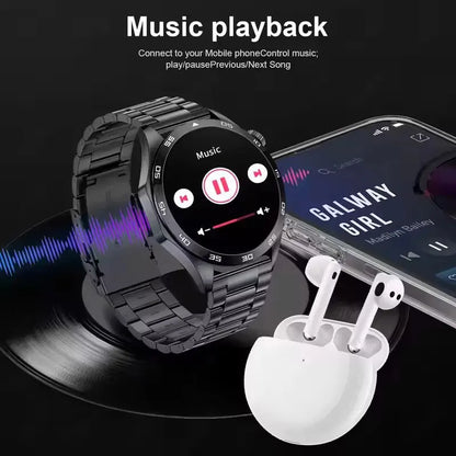 2025 New Mens Smart Watch 360 * 360 Bluetooth Call Smartwatch AMOLED Screen GPS Smart Watches NFC Waterproof Smart Watch for Men