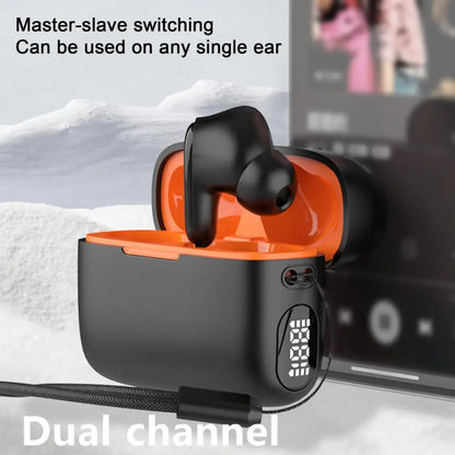 Ergonomic In-ear Bluetooth-compatible Headset Wireless Earphones Noise Reduction Waterproof Rechargeable Headset In-ear Earbuds