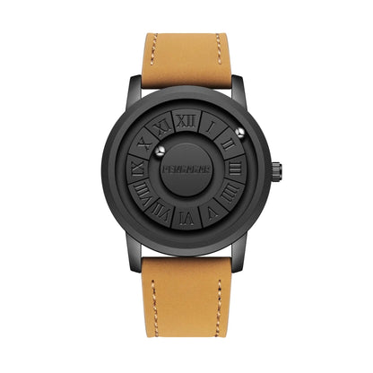 2025 New Men's Watches Top Luxury Quartz Watch For Men Creative Scrolling Pointer Magnetic Force Wrist Clock Relogio Masculino