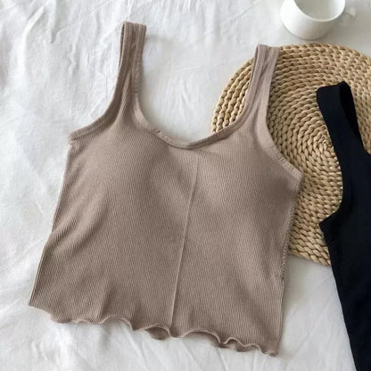 Cropped Tanks Ruffles Tube Top Women Bralette Crop Top Sexy Lingerie Bra Sports Underwear Fashion Ladies Street Tops Camisole