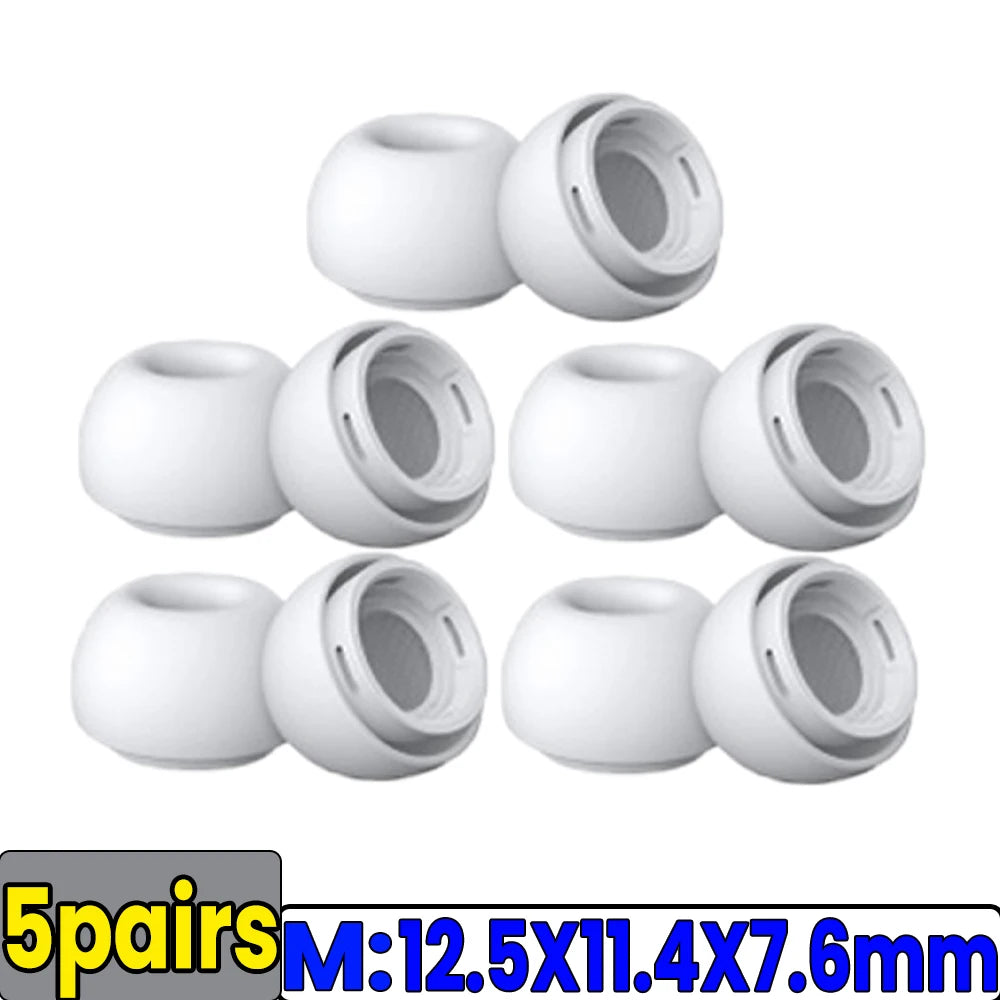 Soft Silicone Ear Tips for Airpods Pro 1/2 Gen Protective Earbuds Cover Noise Reduction Hole Ear-pads Gel Accessories XS/S/M/L