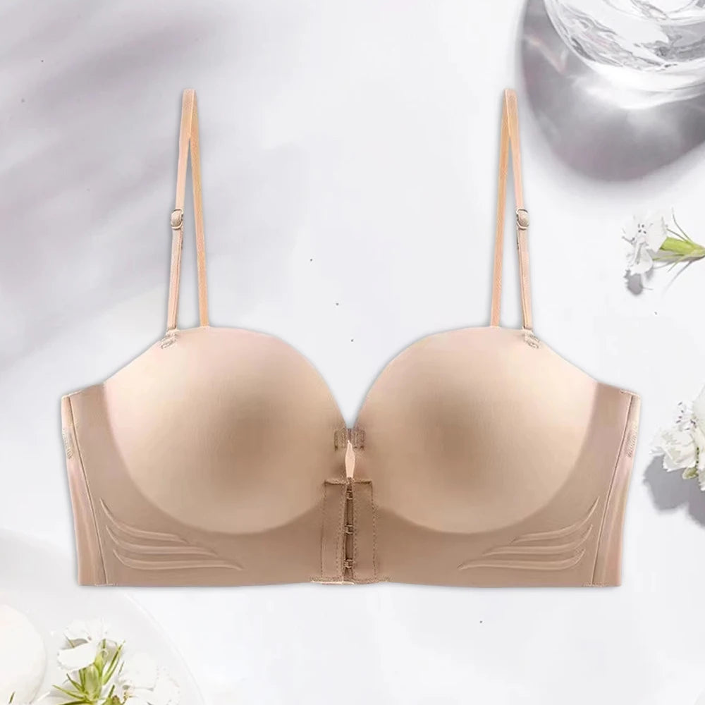Bra Without Steel Ring Invisible Safe Enhanced Privacy Breathable Comfortable Fit Small Breast Female Bra Anti-slip Light Chic