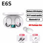 E6S Wireless Bluetooth Earphones TWS Bluetooth Headset Wireless Earbuds Noise Cancelling Earphones with Microphone Headphones