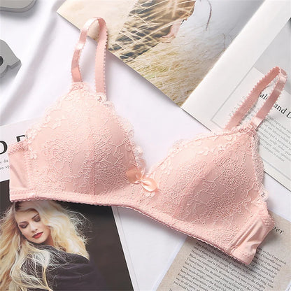 Women's Bra Smooth 3/4 Coverage Big Large Lingerie Seamless Wire free Push Up Support Bras ABC Cup Size 70-90 Black White Tops
