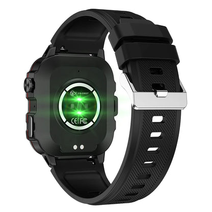 Smart Watch Men With LED Lighting Compass Sports Fitness Tracker Watch IP67 Waterproof Bluetooth Talk SmartWatch 2024